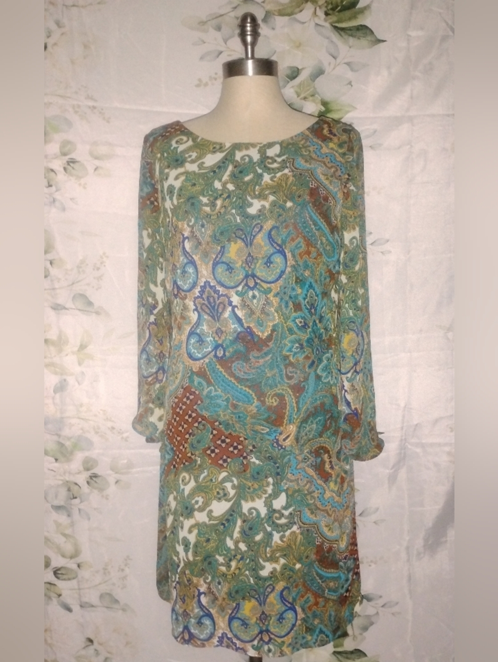 ($3Bundled) Colorful Paisley Dress